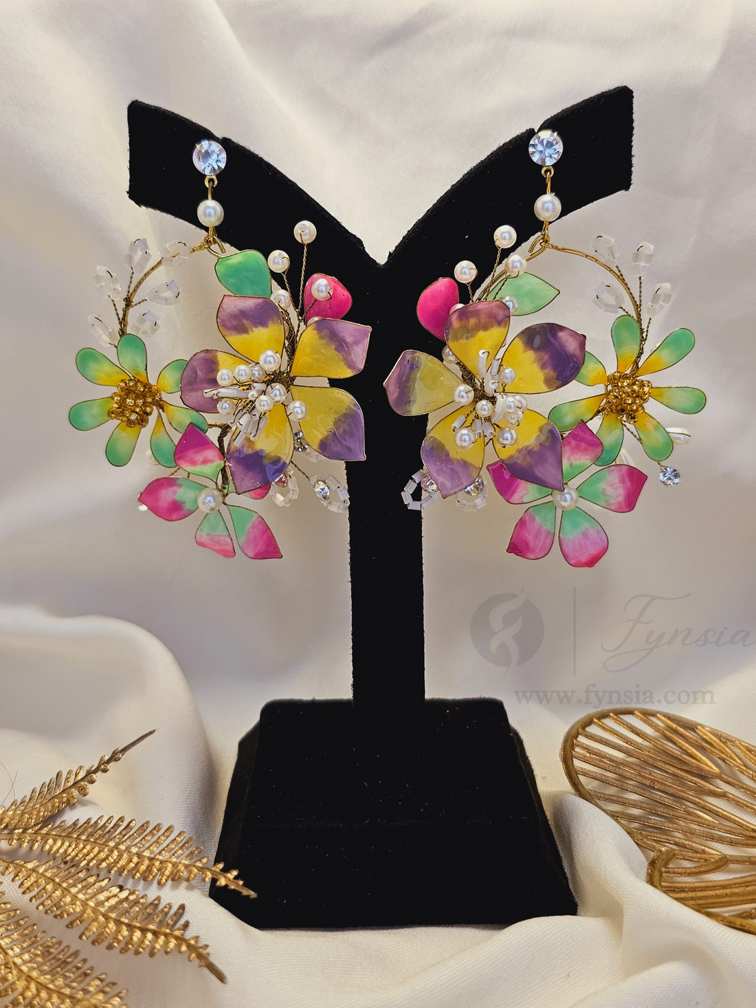 Soha Premium Resin Earring - Handmade Custom Color | Fynsia