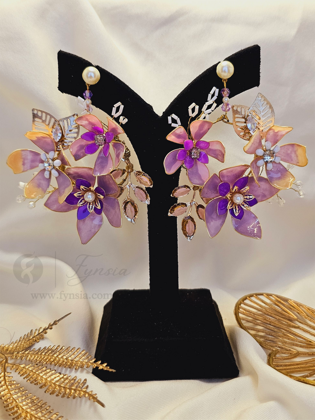 Christina Premium Resin Earring - Handmade Custom Color | Fynsia