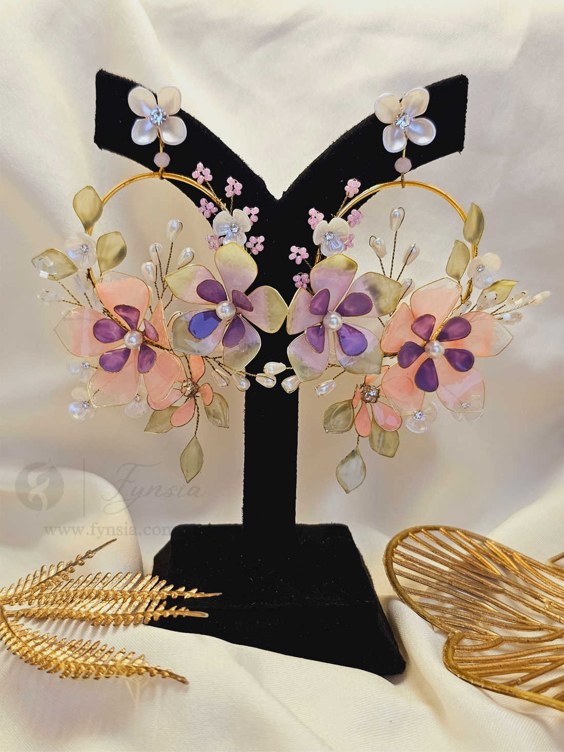 Sahiba Premium Resin Earring - Handmade Custom Color | Fynsia