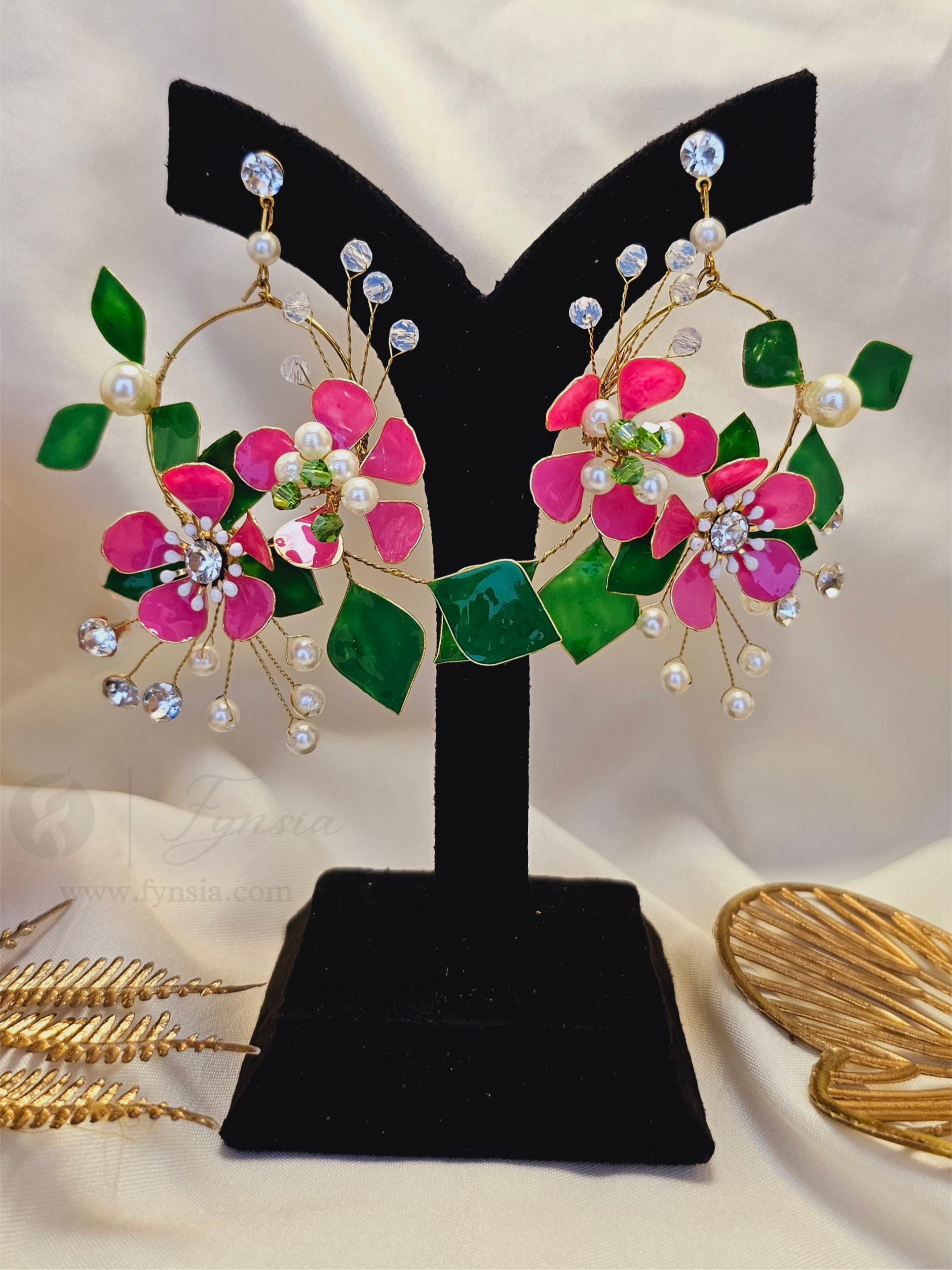 Mishael Premium Resin Earring - Handmade Custom Color | Fynsia