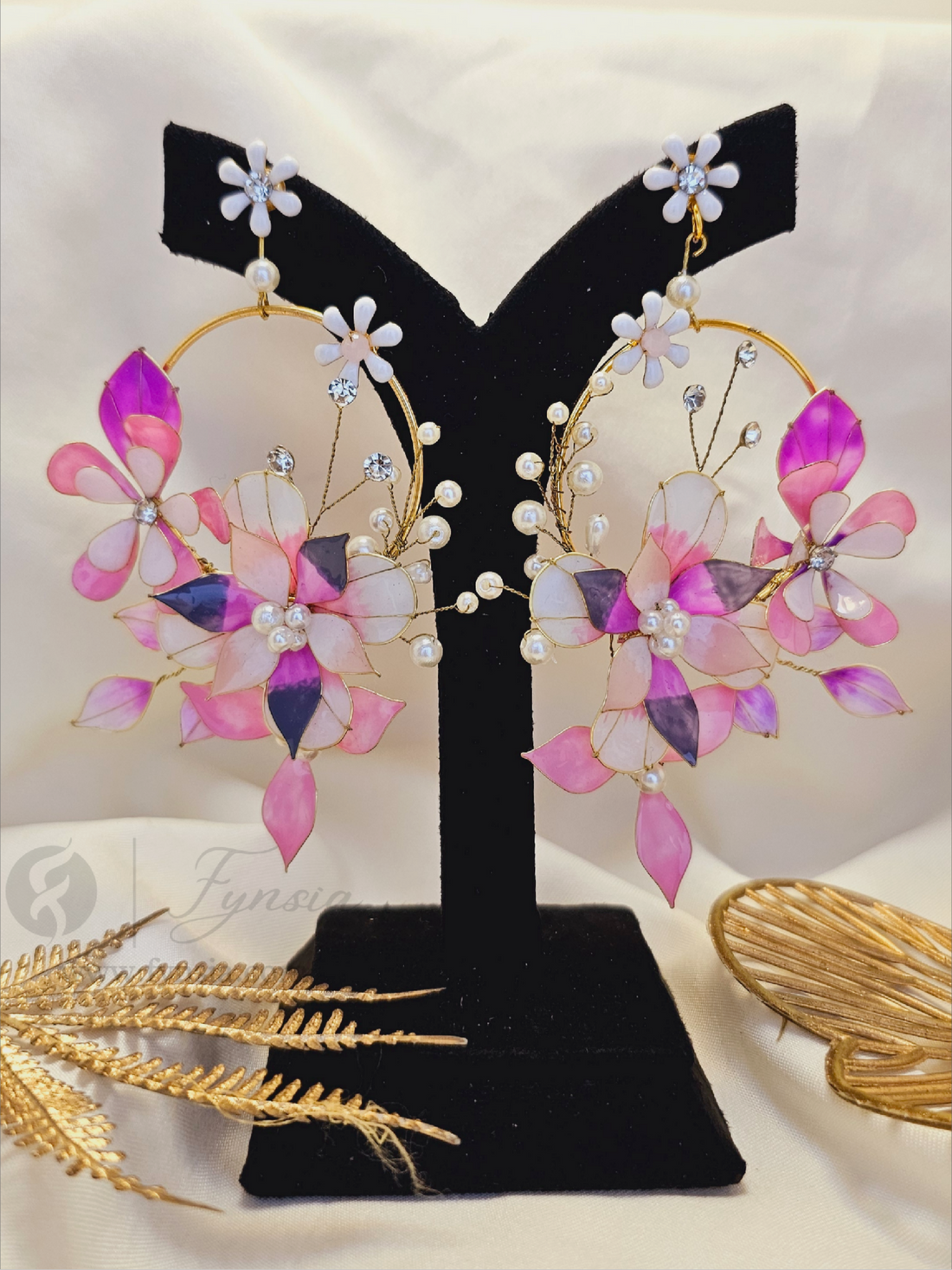 Jia Premium Resin Earring - Handmade Custom Color | Fynsia