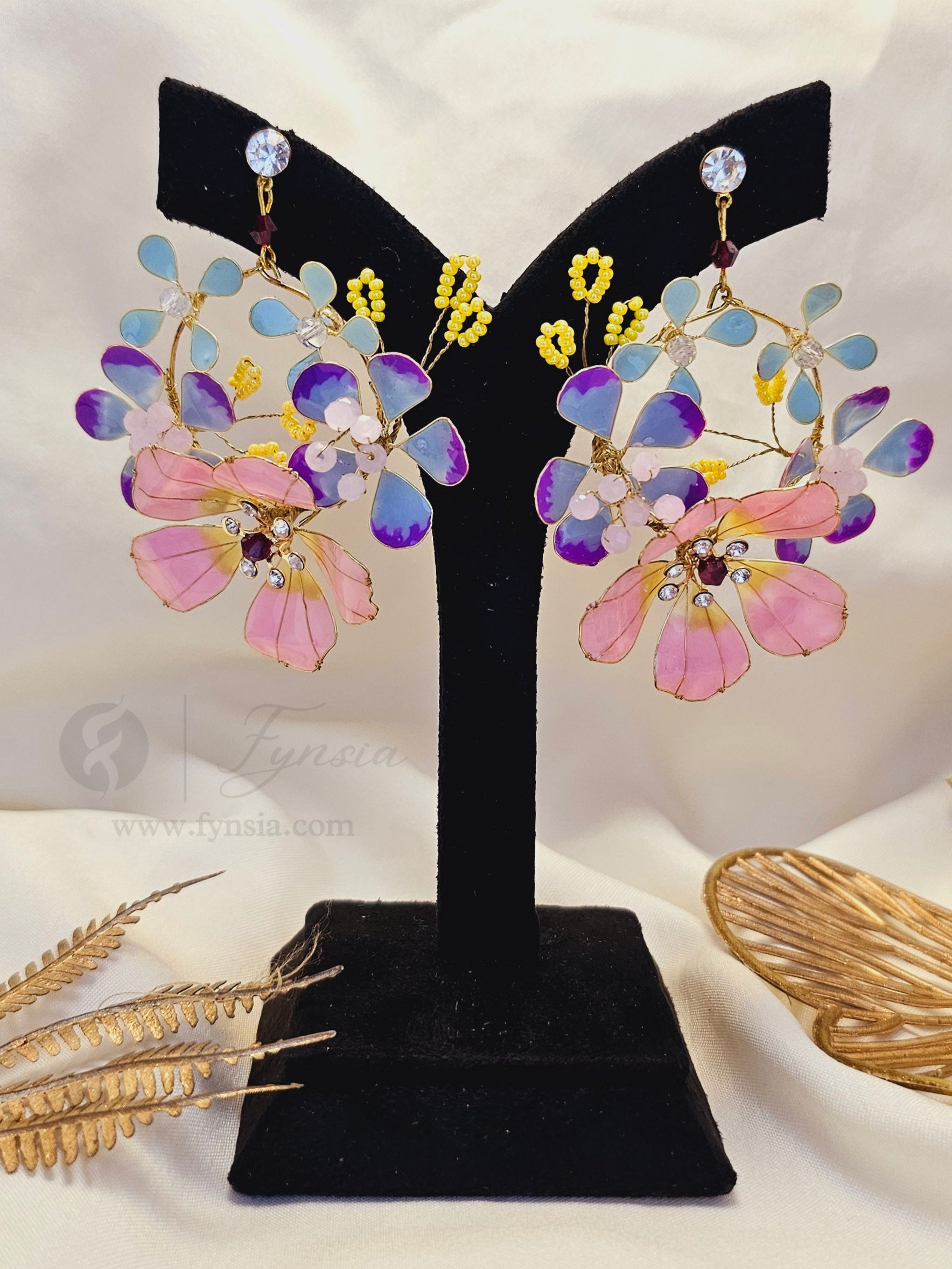 Saniya Premium Resin Earring - Handmade Custom Color | Fynsia