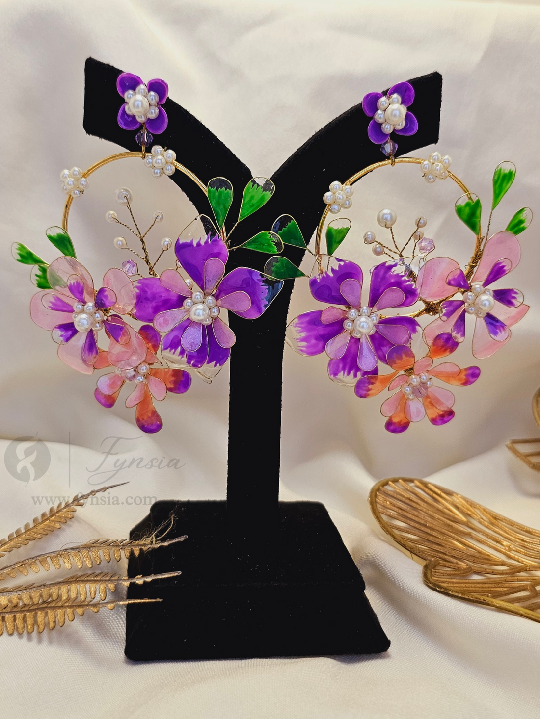 Peehu Premium Resin Earring - Handmade Custom Color | Fynsia
