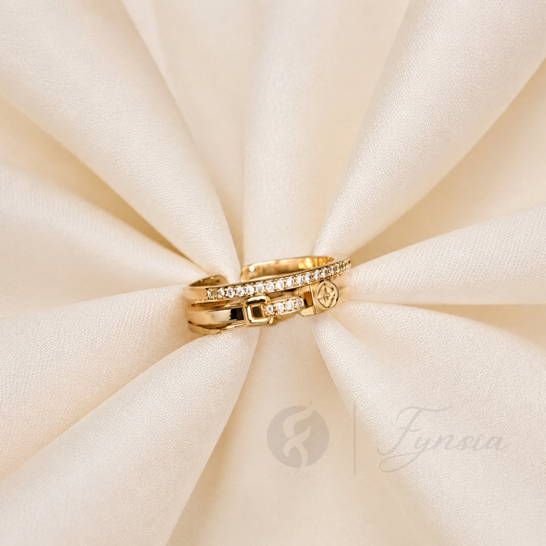 Haifa Gold Ring For Women - Anti Tarnish | Fynsia