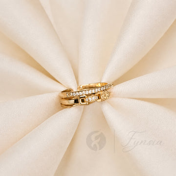 Haifa Gold Ring For Women - Anti Tarnish | Fynsia