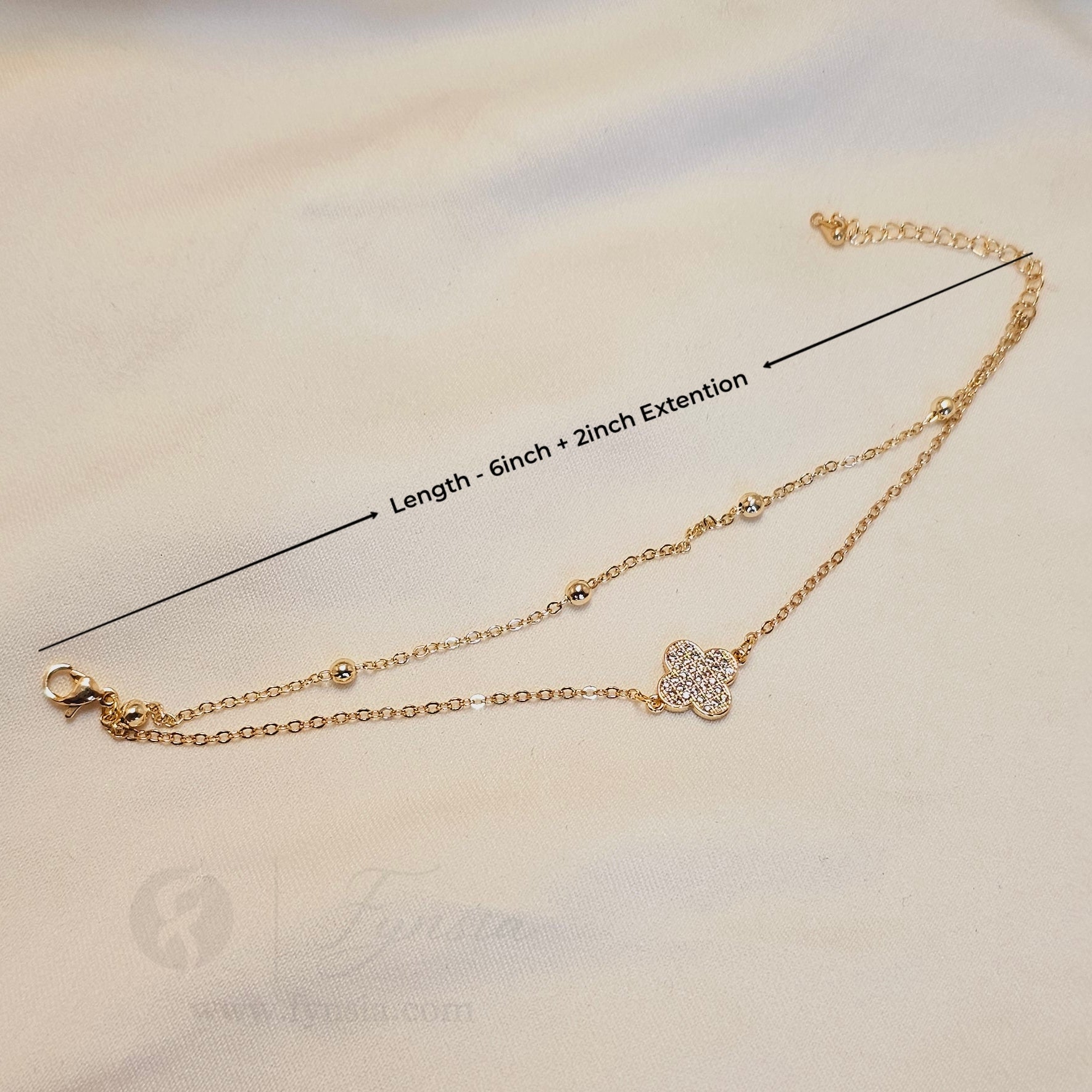 Aisha 18k Gold Tone Stainless Steel Adjustable Bracelet - Anti Tarnish | Fynsia