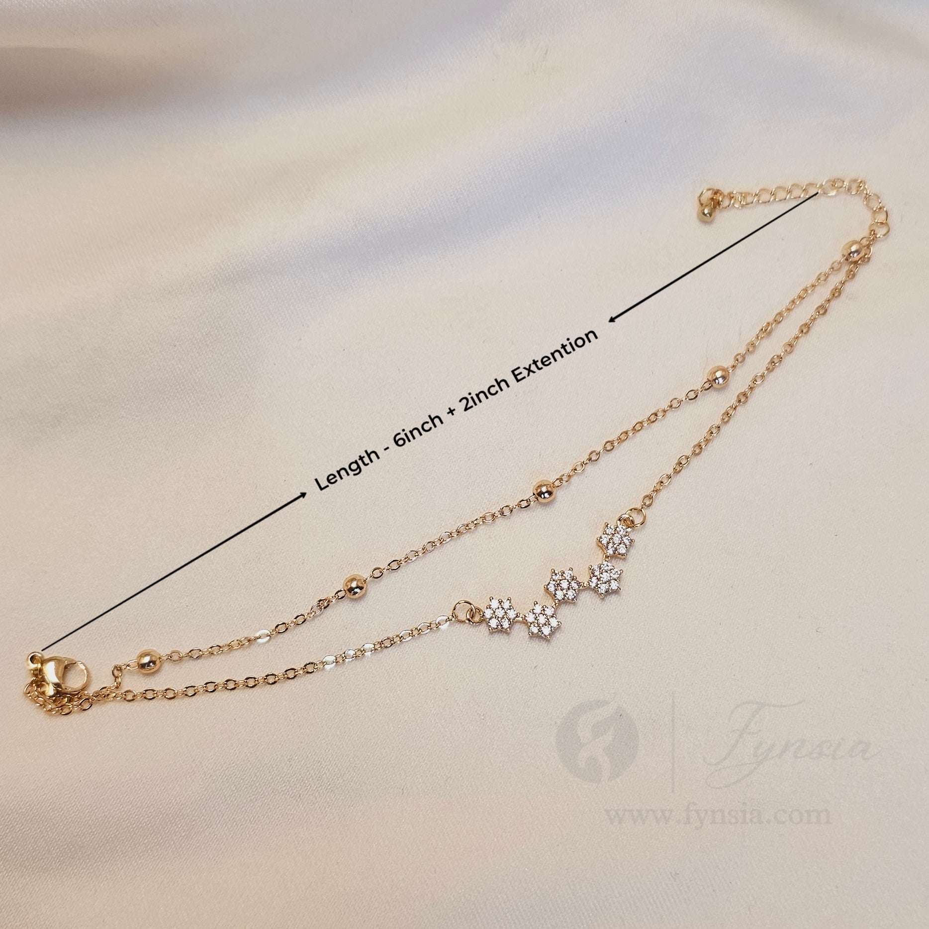 Heer 18k Gold Tone Stainless Steel Adjustable Bracelet - Anti Tarnish | Fynsia