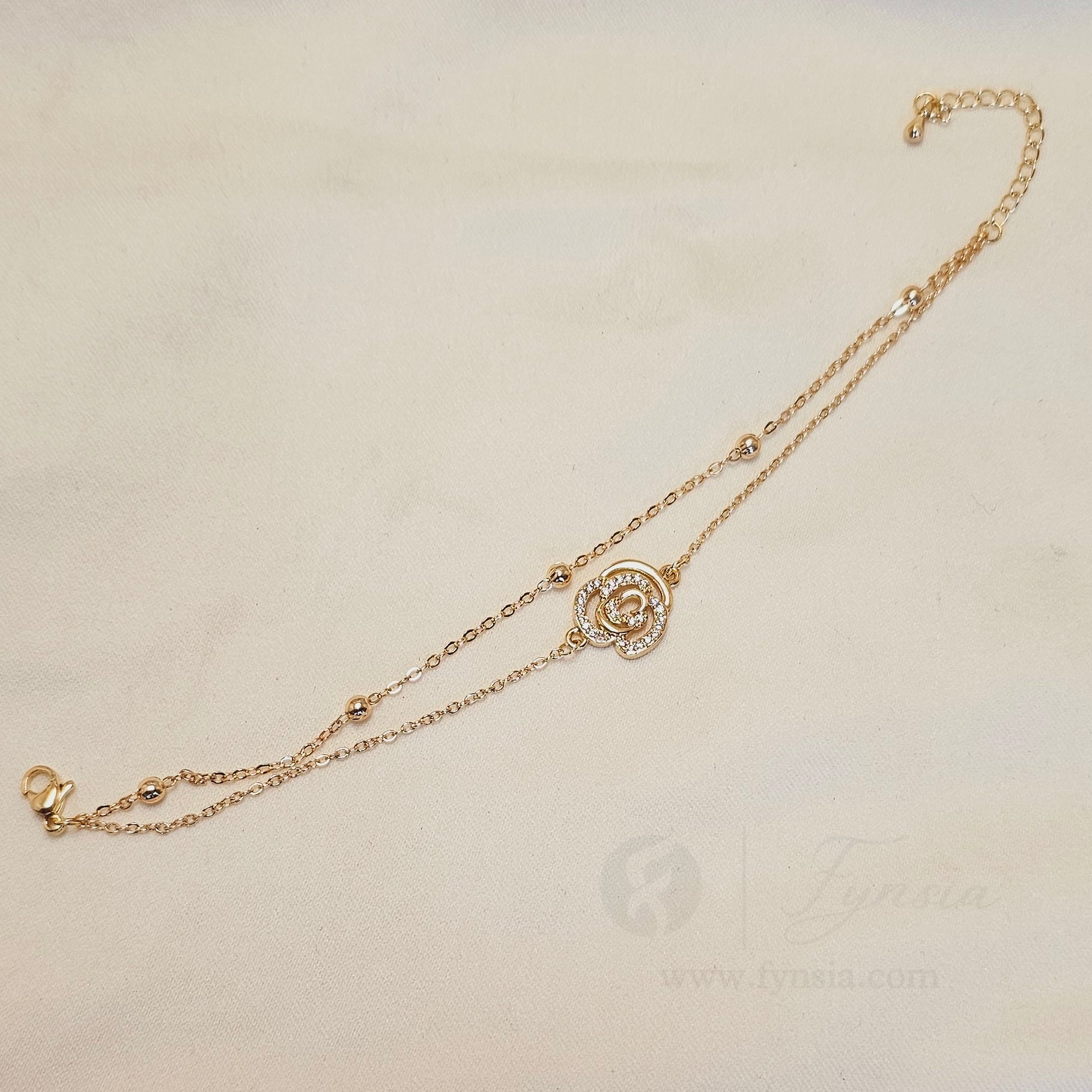 Hala 18k Gold Tone Stainless Steel Adjustable Bracelet - Anti Tarnish | Fynsia