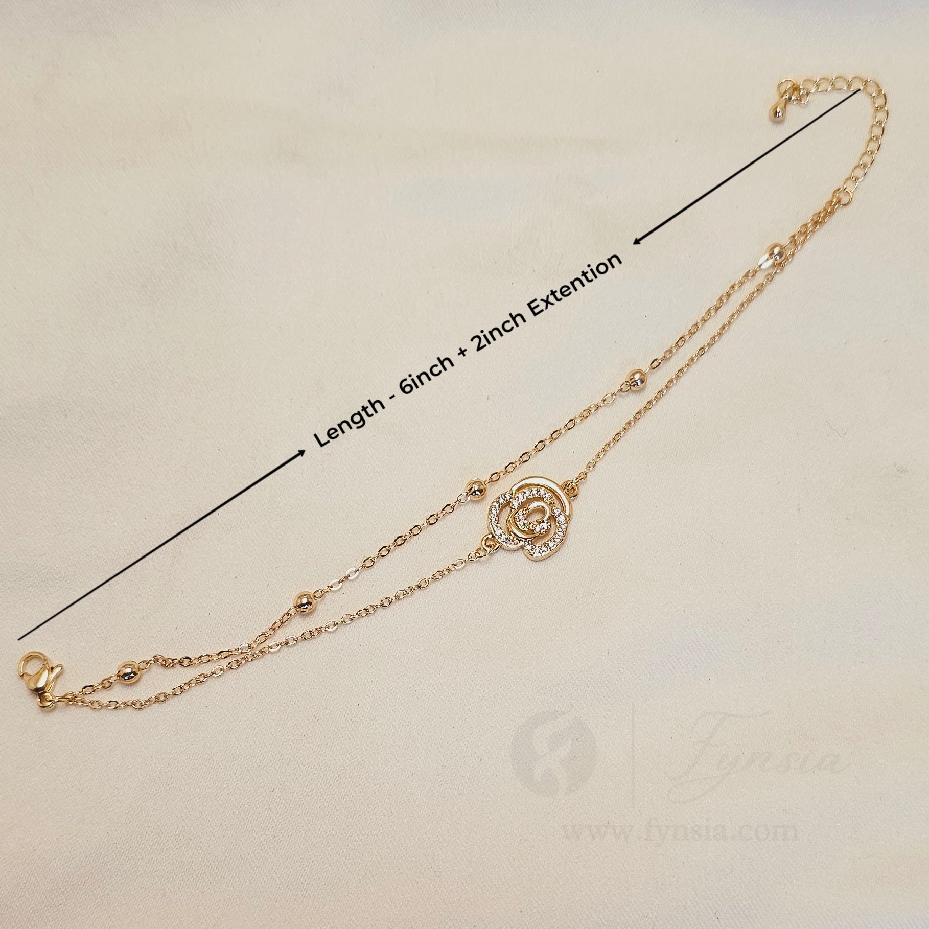 Hala 18k Gold Tone Stainless Steel Adjustable Bracelet - Anti Tarnish | Fynsia