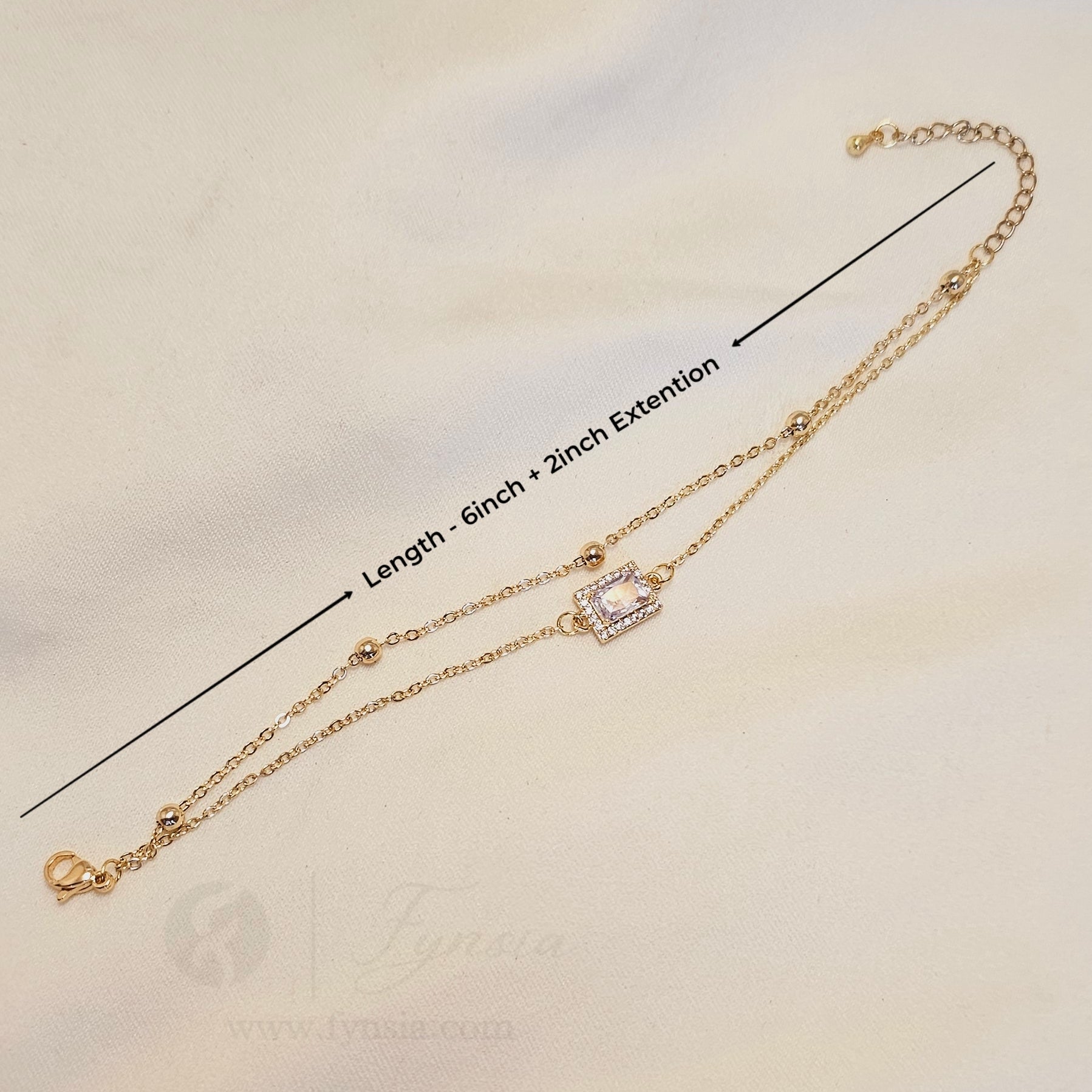 Charvi 18k Gold Tone Stainless Steel Adjustable Bracelet - Anti Tarnish | Fynsia
