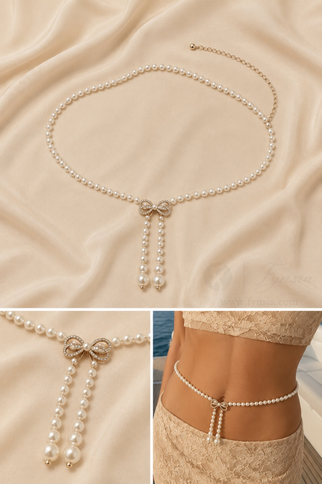 Julie Golden Waist Chain – Anti-Tarnish | Waist Belt | Fynsia