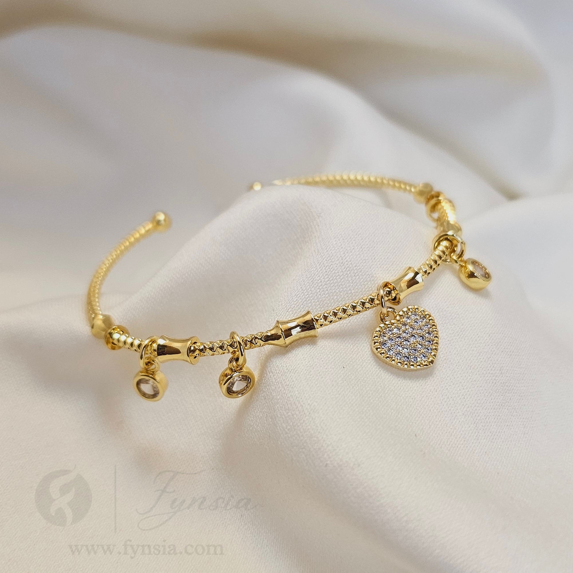 Love Anti Tarnish Bracelet – Stainless Steel Kada | Fynsia