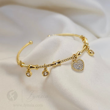 Love Anti Tarnish Bracelet – Stainless Steel Kada | Fynsia