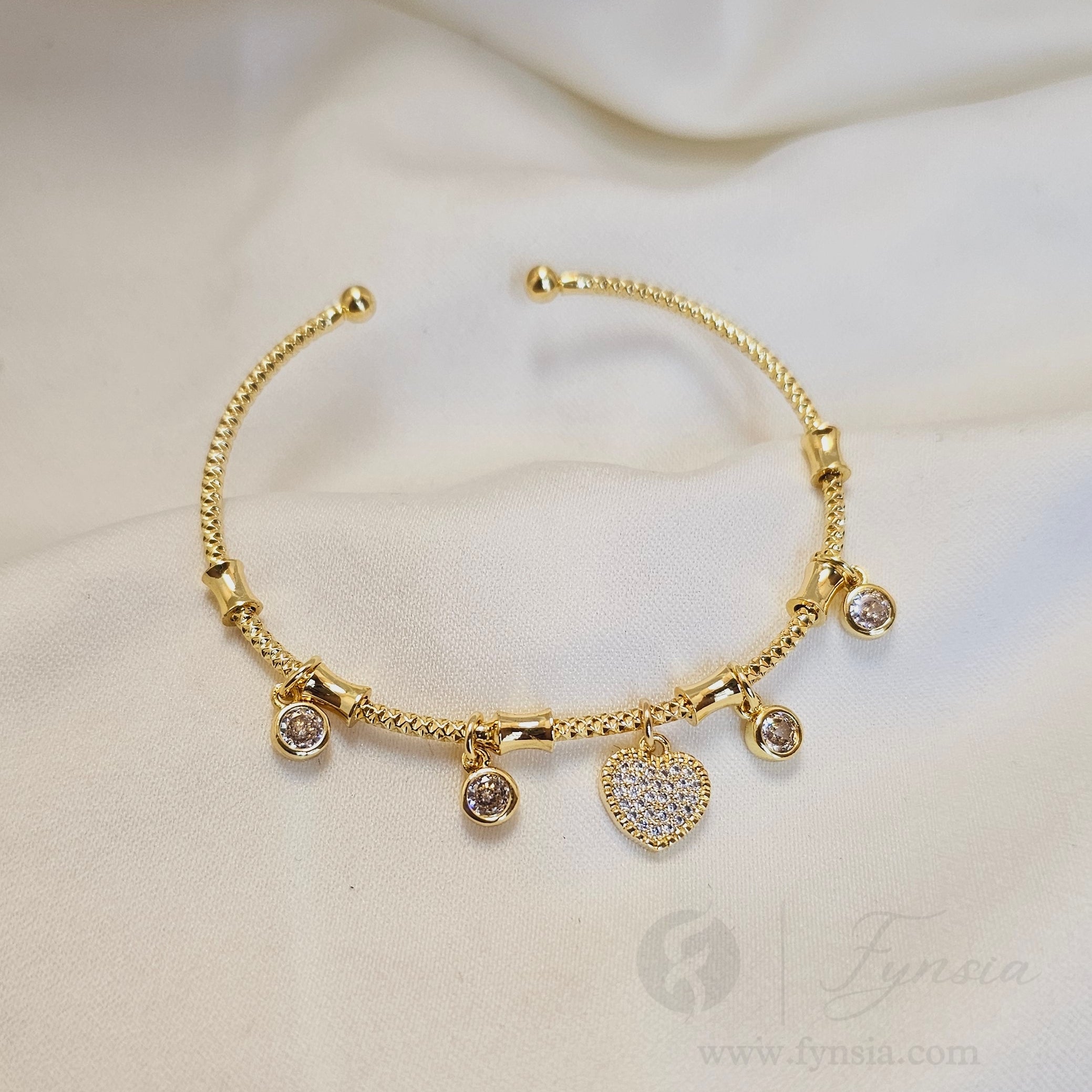 Love Anti Tarnish Bracelet – Stainless Steel Kada | Fynsia
