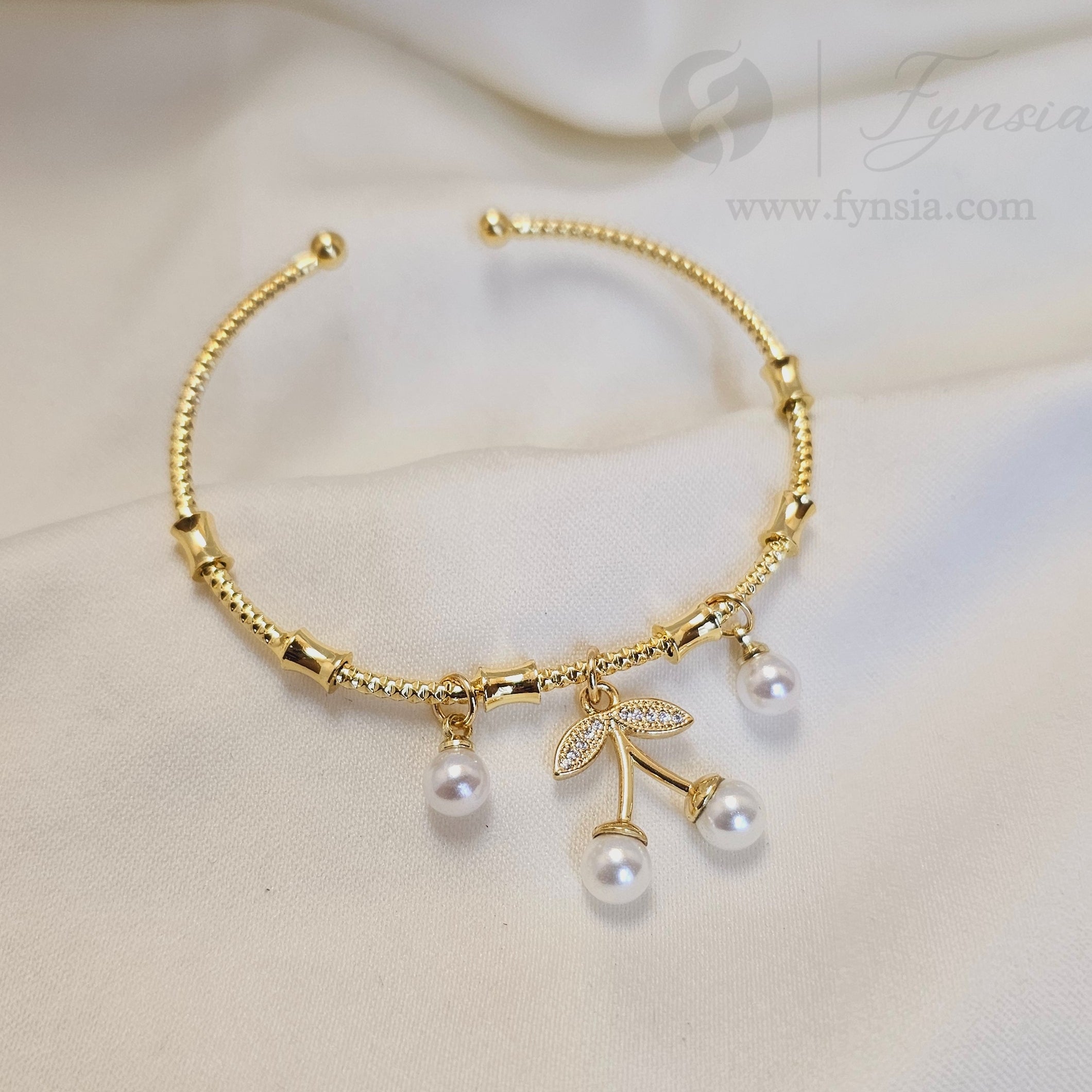 Bella Charms Anti Tarnish Bracelet – Stainless Steel Kada | Fynsia