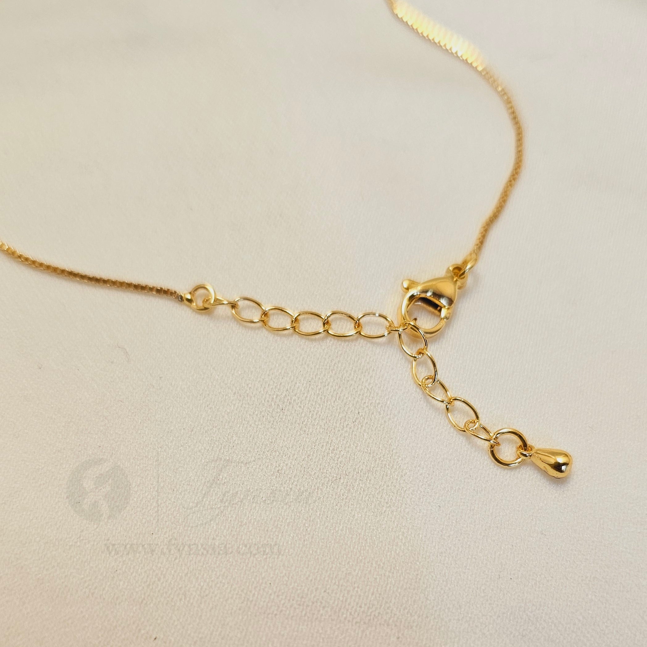 Hamita Zirconia Multi Gold Tone Pendant Chain Set With Earrings | Fynsia