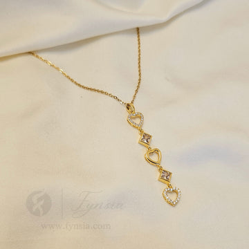 Stacy Long Neckchain – 18K Gold Tone Stainless Steel | Fynsia