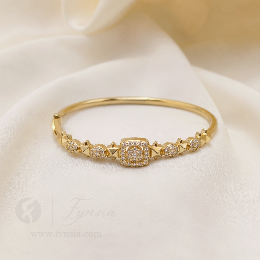 Bella Anti Tarnish Bracelet – Stainless Steel Kada | Fynsia