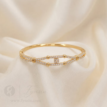 Sierra Anti Tarnish Bracelet – Stainless Steel Kada | Fynsia