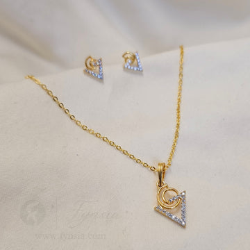 SALE ANTI-TARNISH PENDANT SET - 118 | Fynsia