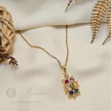 Elara Neckchain – 18K Gold Tone Stainless Steel | Fynsia