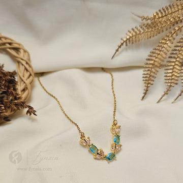 Elysia Neckchain – 18K Gold Tone Stainless Steel | Fynsia