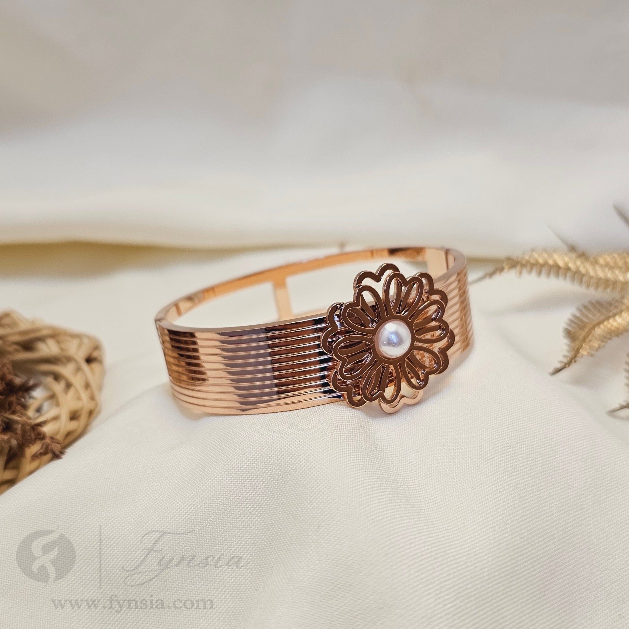 Ziva Anti Tarnish Kada – Stainless Steel Bracelet | Fynsia
