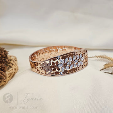 Evara Anti Tarnish Kada – Stainless Steel Bracelet | Fynsia
