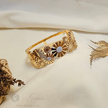 Nyra Anti Tarnish Kada – Stainless Steel Bracelet | Fynsia