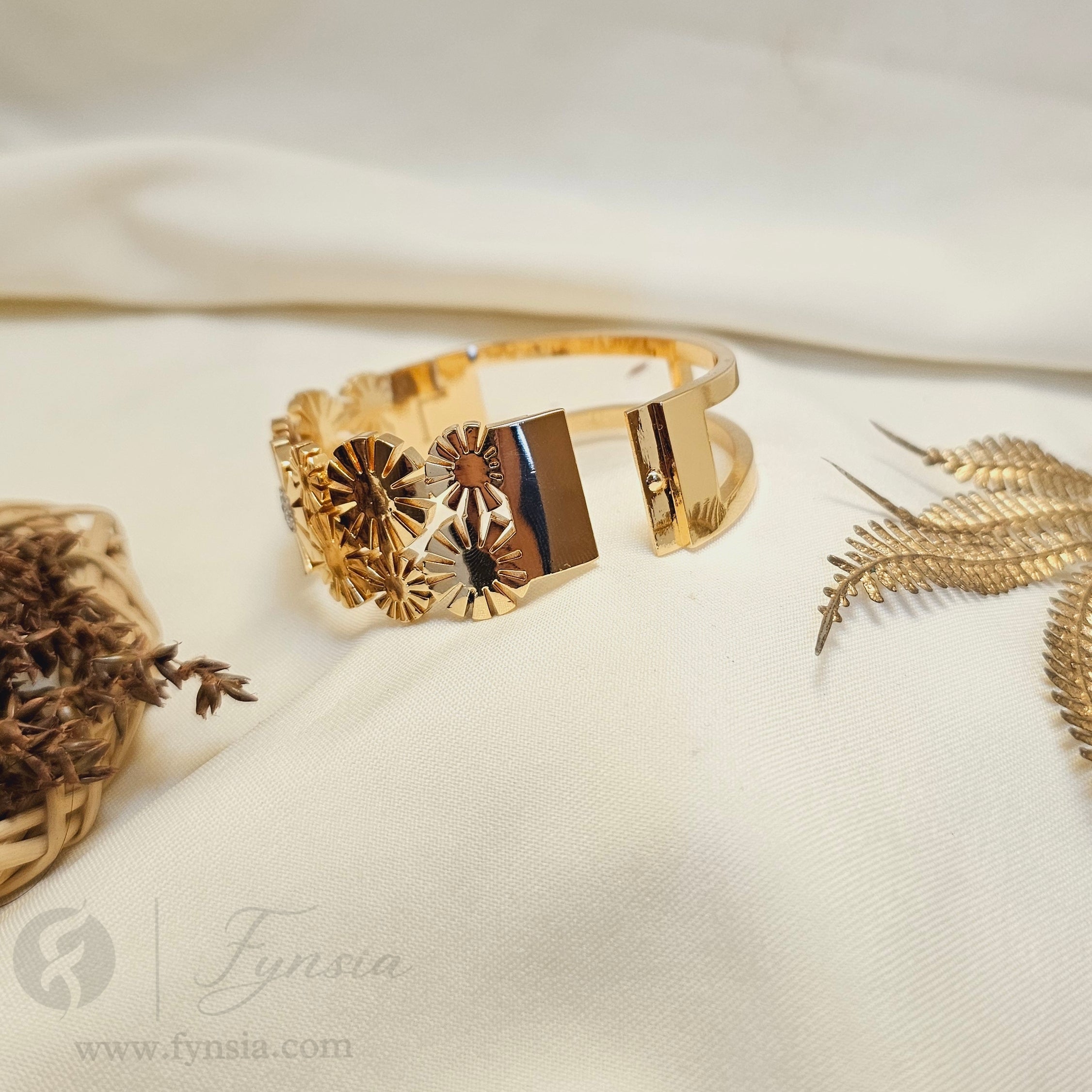 Nyra Anti Tarnish Kada – Stainless Steel Bracelet | Fynsia