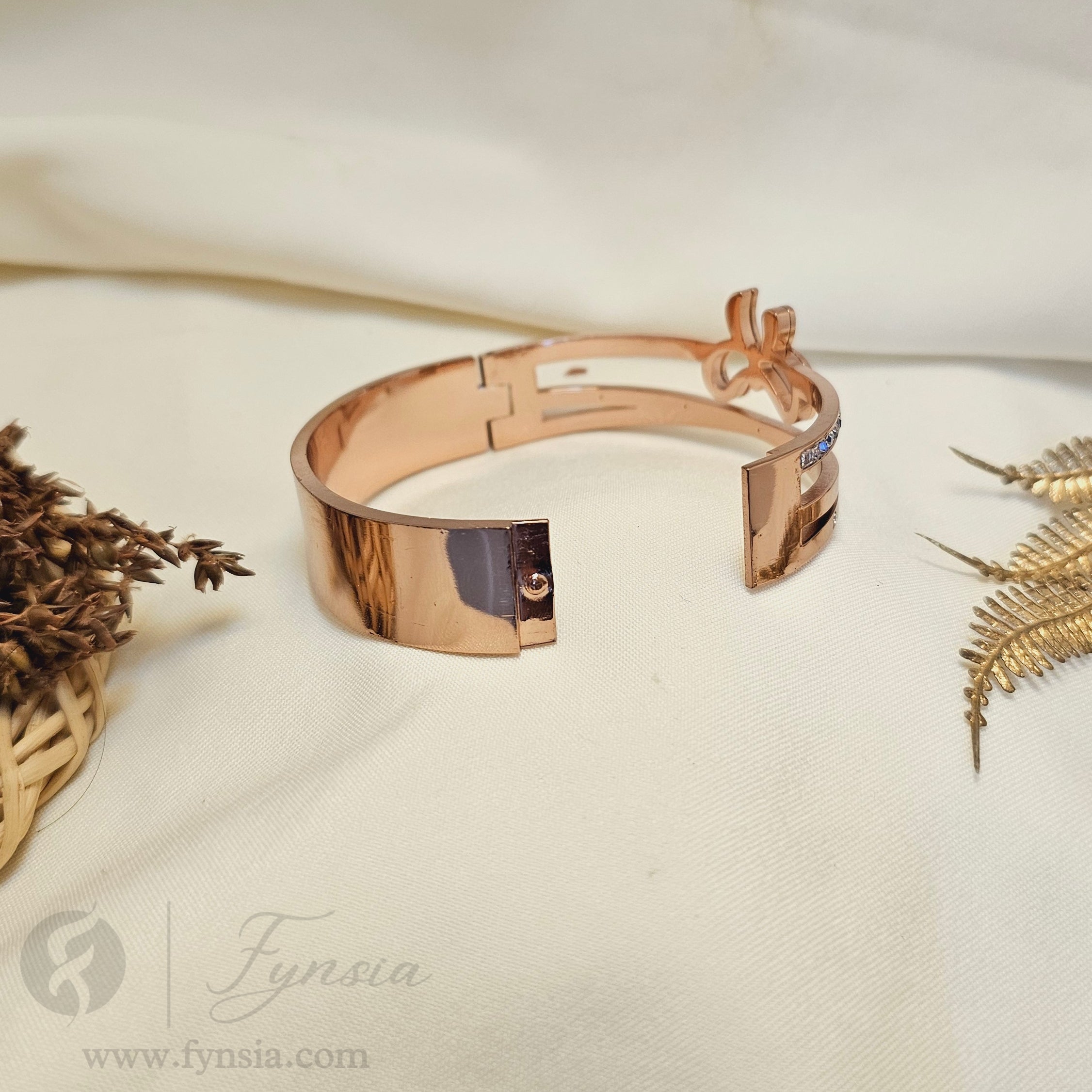 Rhea Anti Tarnish Kada – Stainless Steel Bracelet | Fynsia