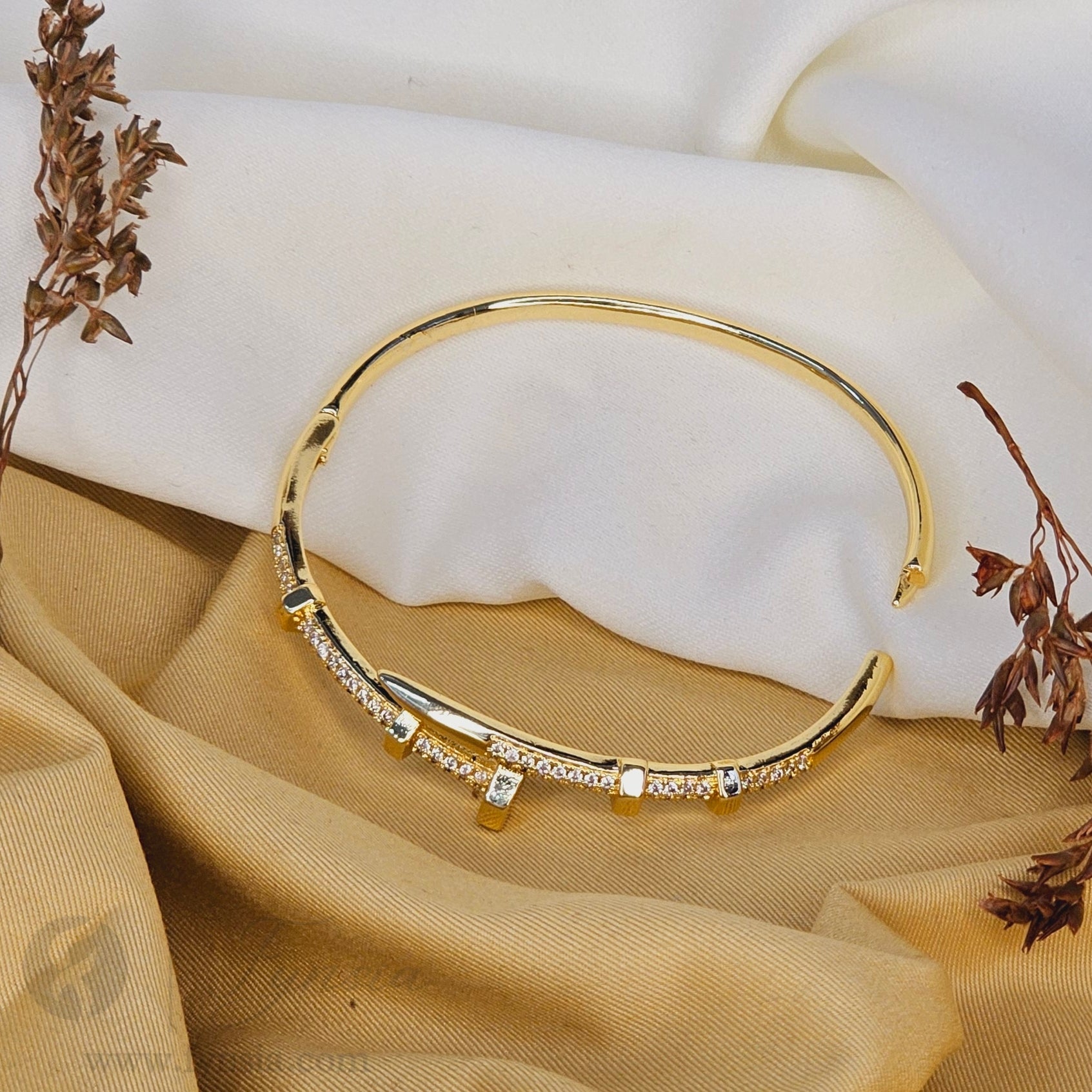 Nail Stud Anti Tarnish Bracelet – Stainless Steel Kada | Fynsia
