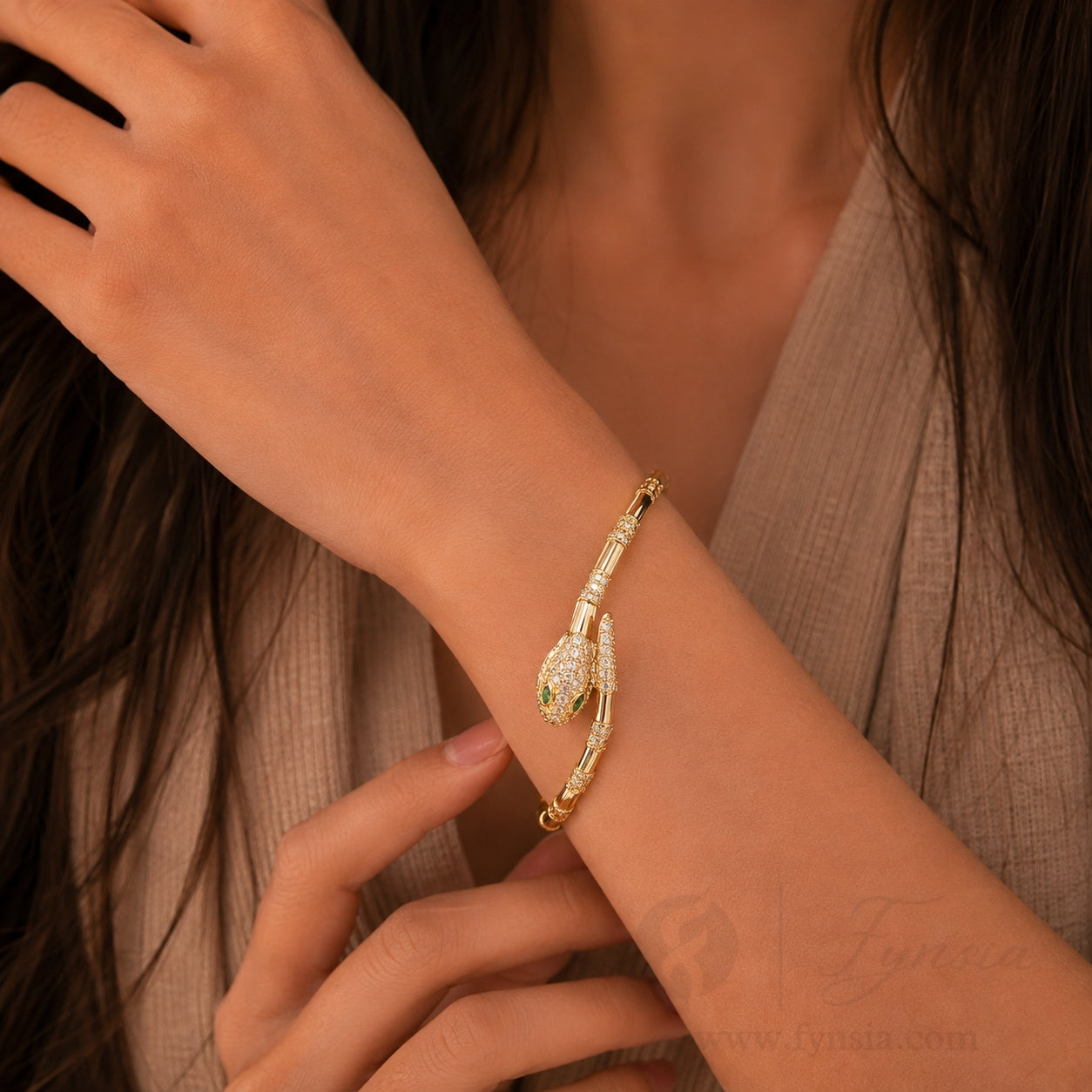 Venom Anti Tarnish Bracelet – Stainless Steel Kada | Fynsia