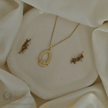 Omega's  Neckchain – 18K Gold Tone Stainless Steel | Fynsia