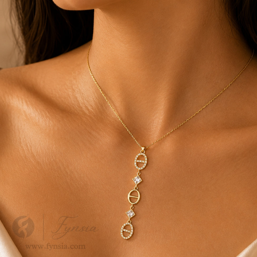 Ferrero Neckchain – 18K Gold Tone Stainless Steel | Fynsia