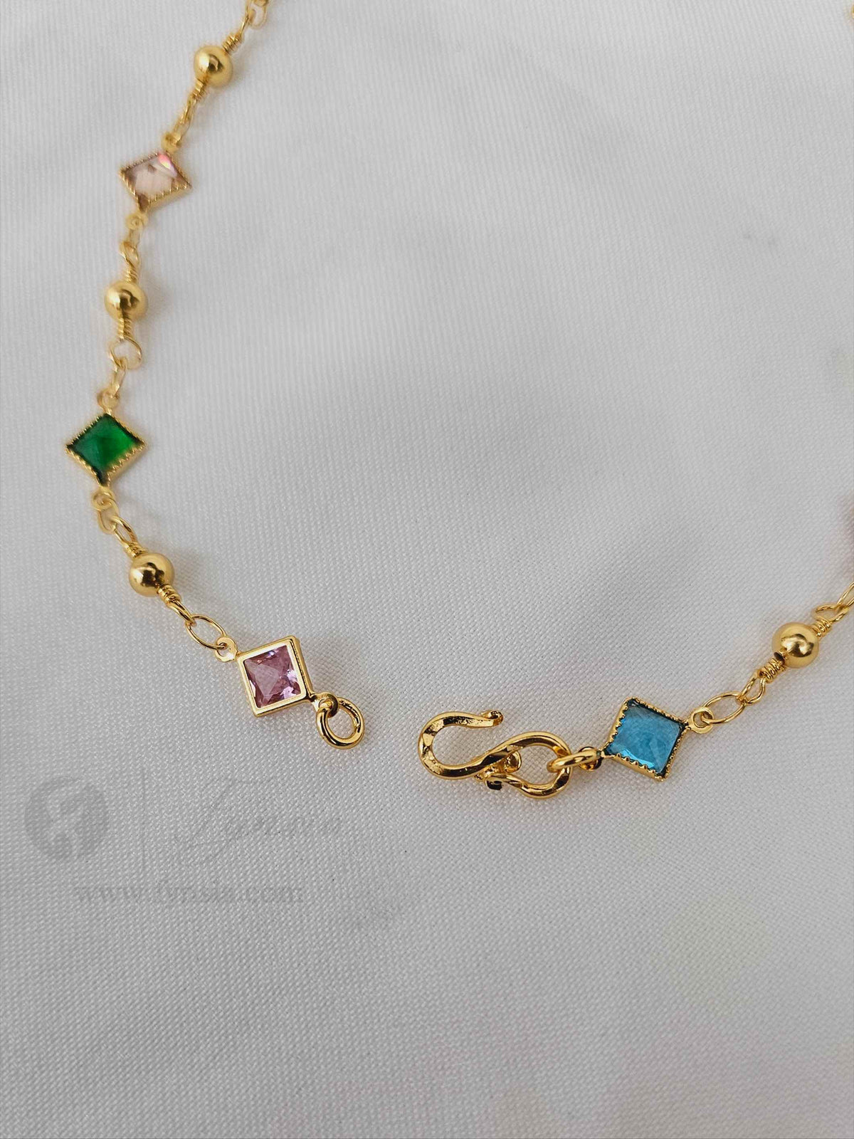 Maya 23 Karat Micro Gold Plated Long Chain | 3 Months Guarantee Plating | Fynsia