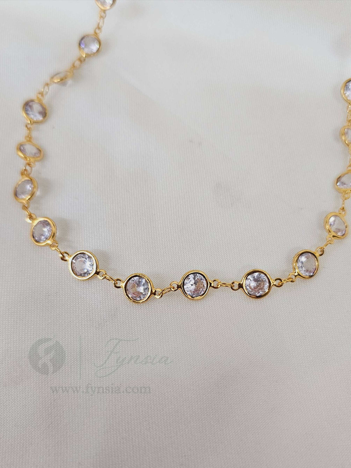 Jaya 23 Karat Micro Gold Plated Long Chain | 3 Months Guarantee Plating | Fynsia