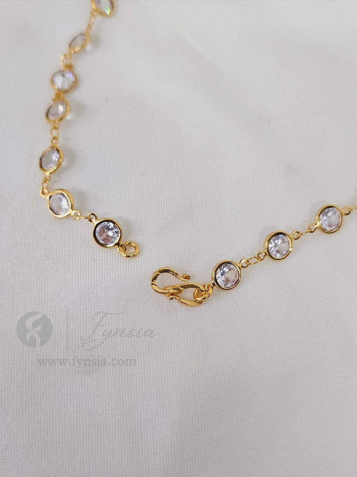 Jaya 23 Karat Micro Gold Plated Long Chain | 3 Months Guarantee Plating | Fynsia
