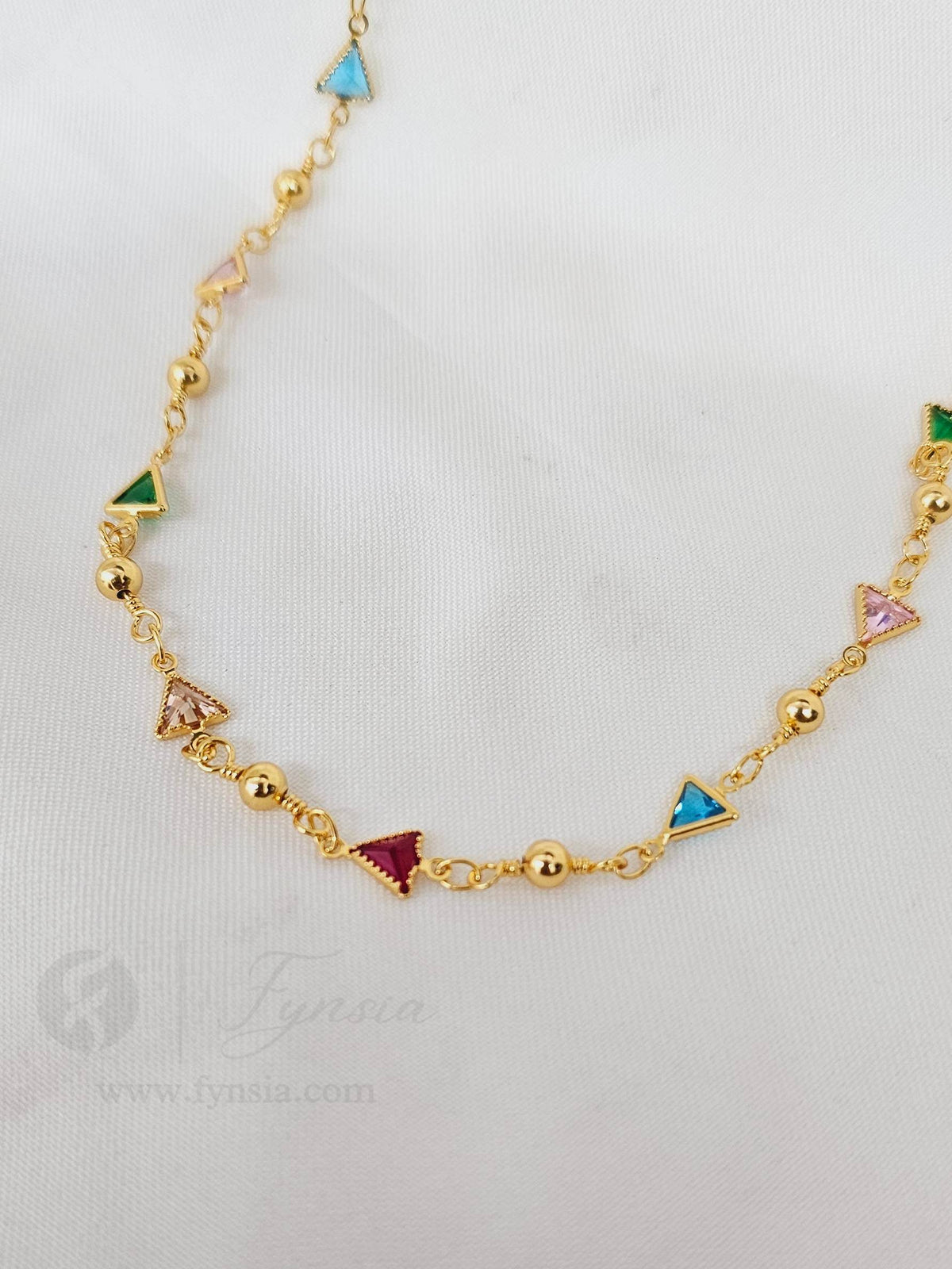 Hoor 23 Karat Micro Gold Plated Long Chain | 3 Months Guarantee Plating | Fynsia