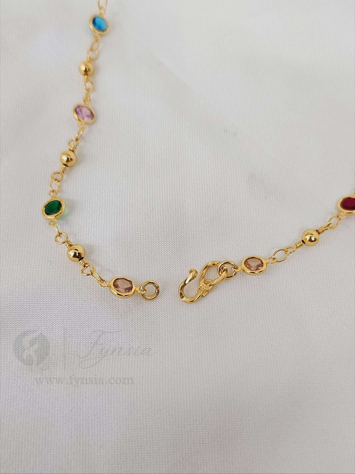Nia 23 Karat Micro Gold Plated Long Chain | 3 Months Guarantee Plating | Fynsia