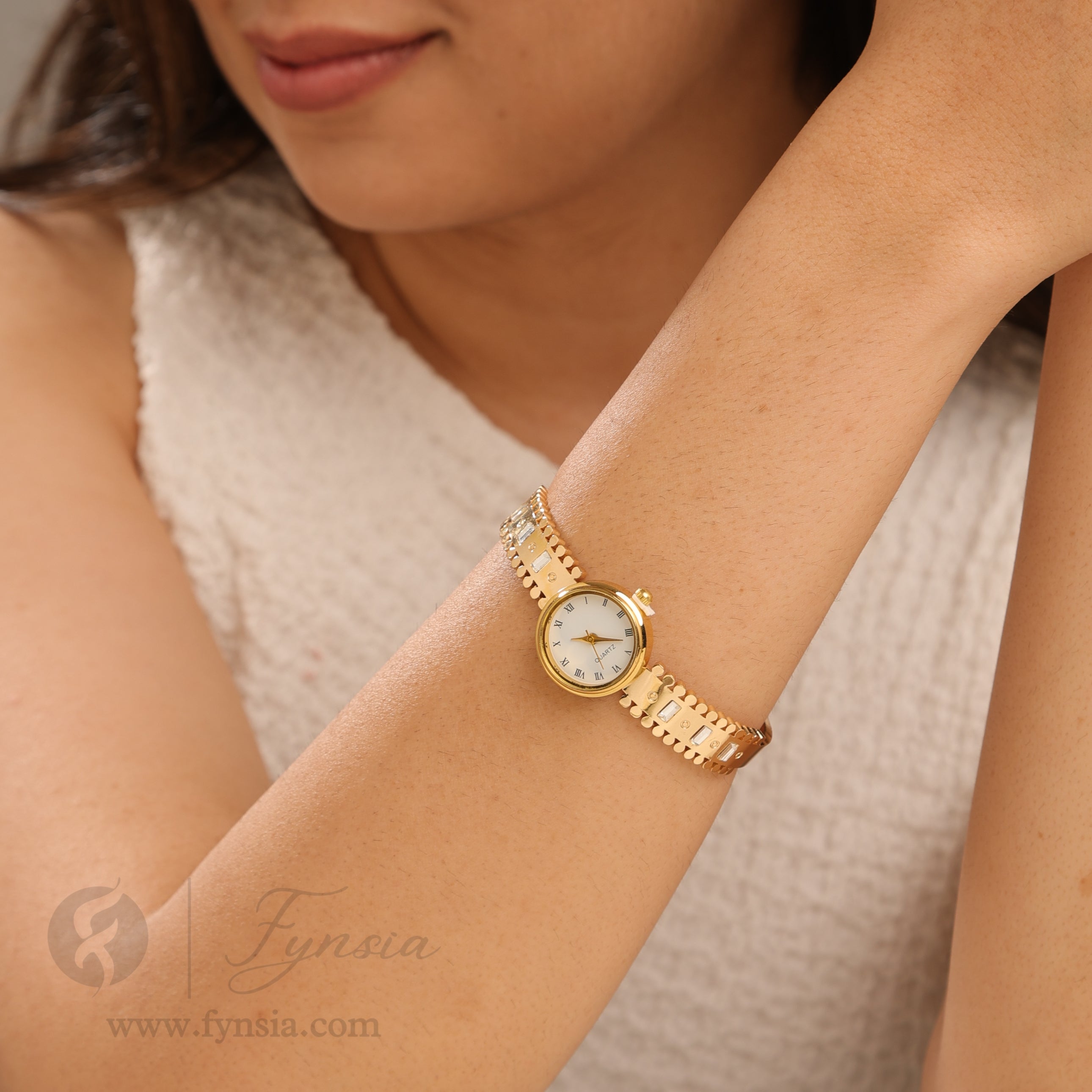 Midnight Golden Watch Kada – Premium Anti Tarnish Stainless Steel | Fynsia