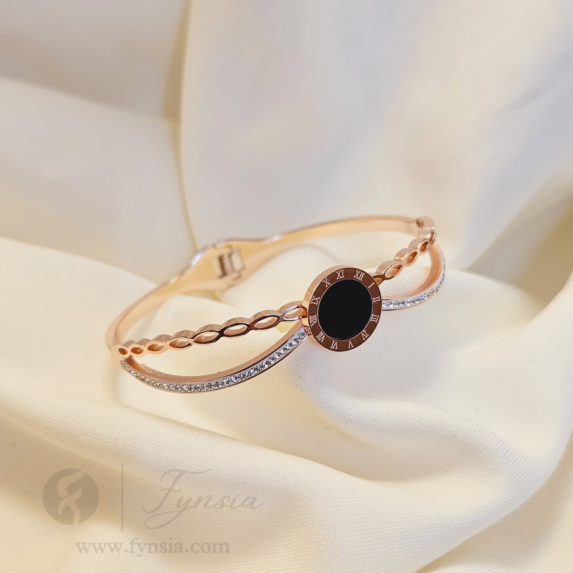 Eira Rosegold Anti Tarnish Kada – Stainless Steel Bracelet | Fynsia
