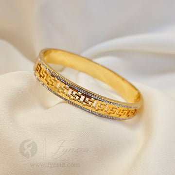 Minha Golden Anti Tarnish Kada – Stainless Steel Bracelet | Fynsia
