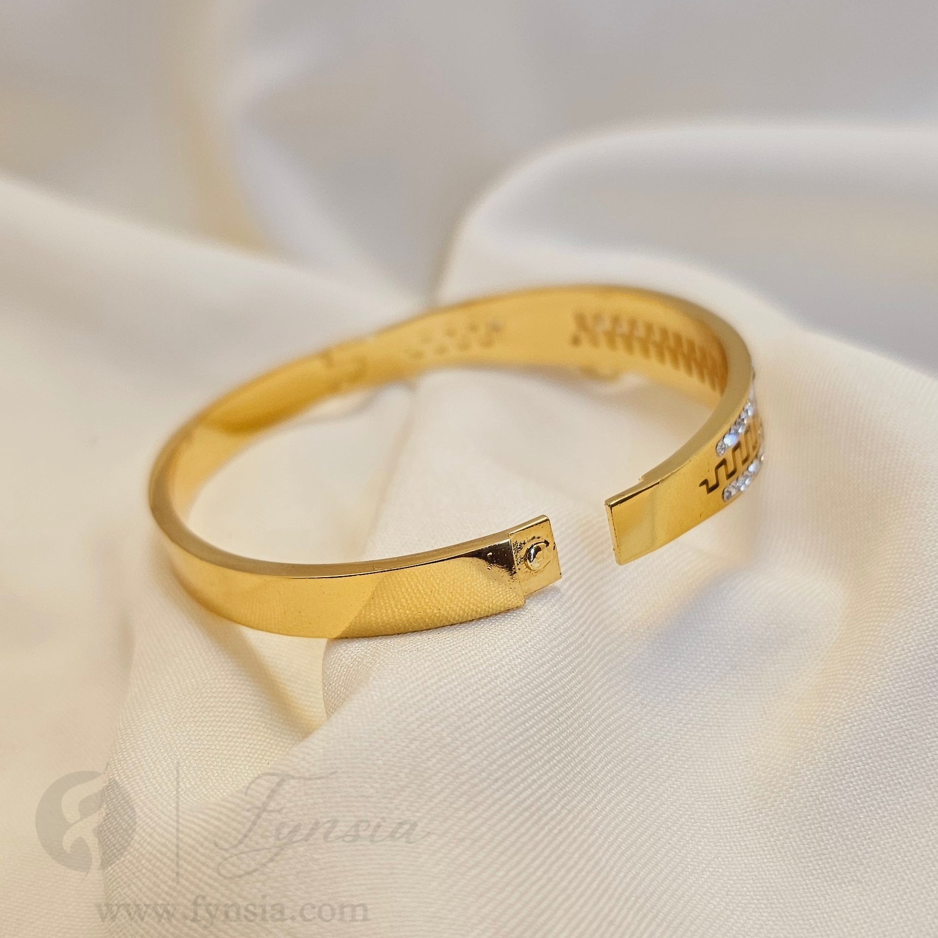 Navya Golden Anti Tarnish Kada – Stainless Steel Bracelet | Fynsia