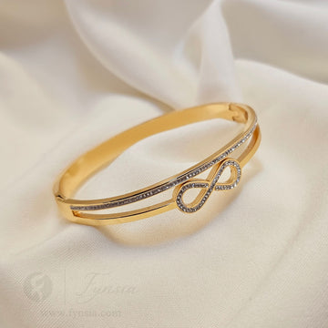 Avira Golden Anti Tarnish Kada – Stainless Steel Bracelet | Fynsia