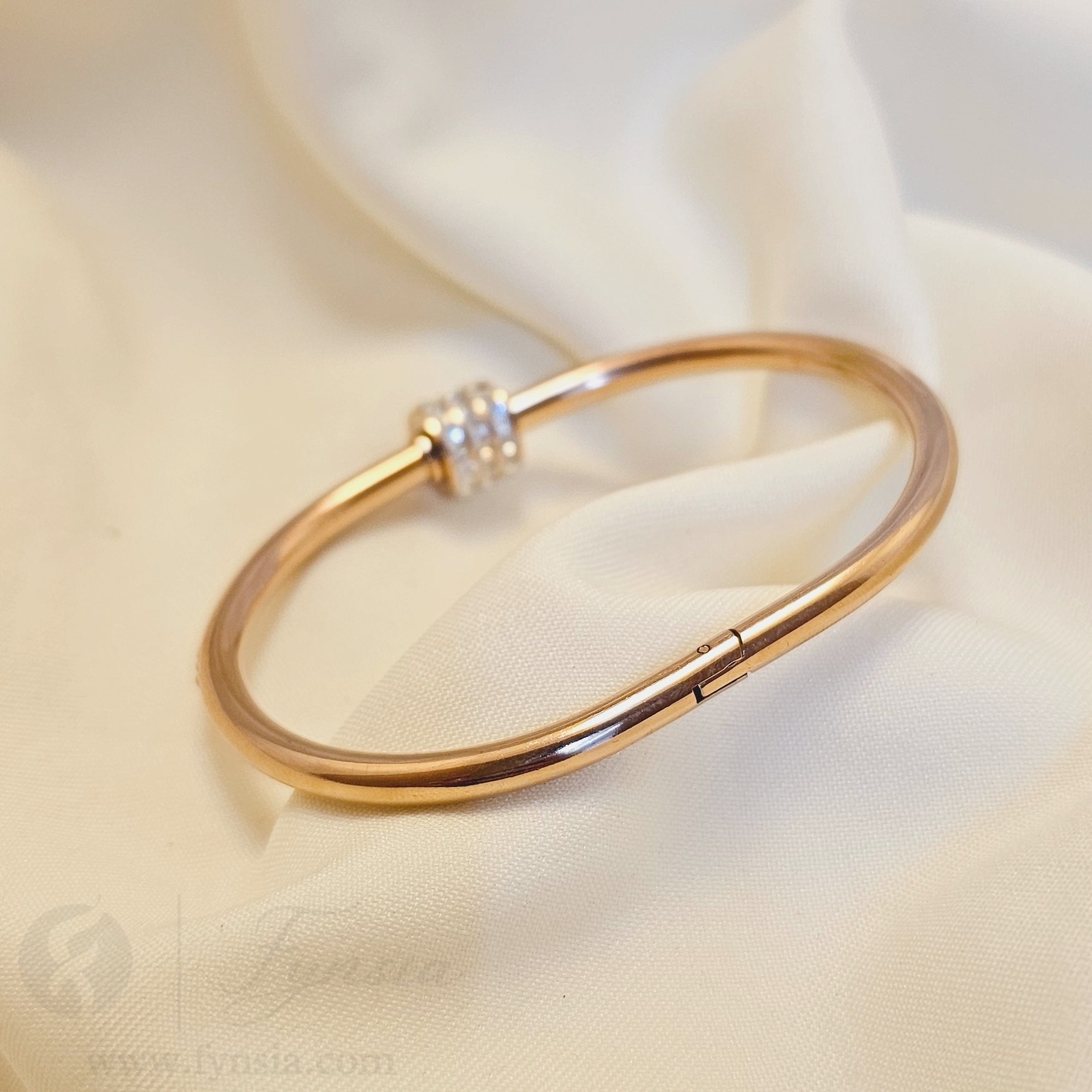 Yara Rosegold Anti Tarnish Kada – Stainless Steel Bracelet | Fynsia