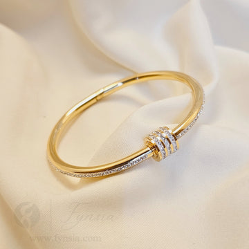 Kaneez Golden Anti Tarnish Kada – Stainless Steel Bracelet | Fynsia