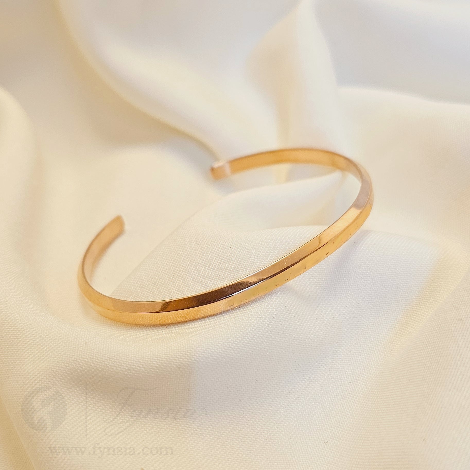 Avni Rosegold Anti Tarnish Kada – Stainless Steel Bracelet | Fynsia
