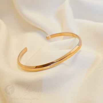 Avni Rosegold Anti Tarnish Kada – Stainless Steel Bracelet | Fynsia