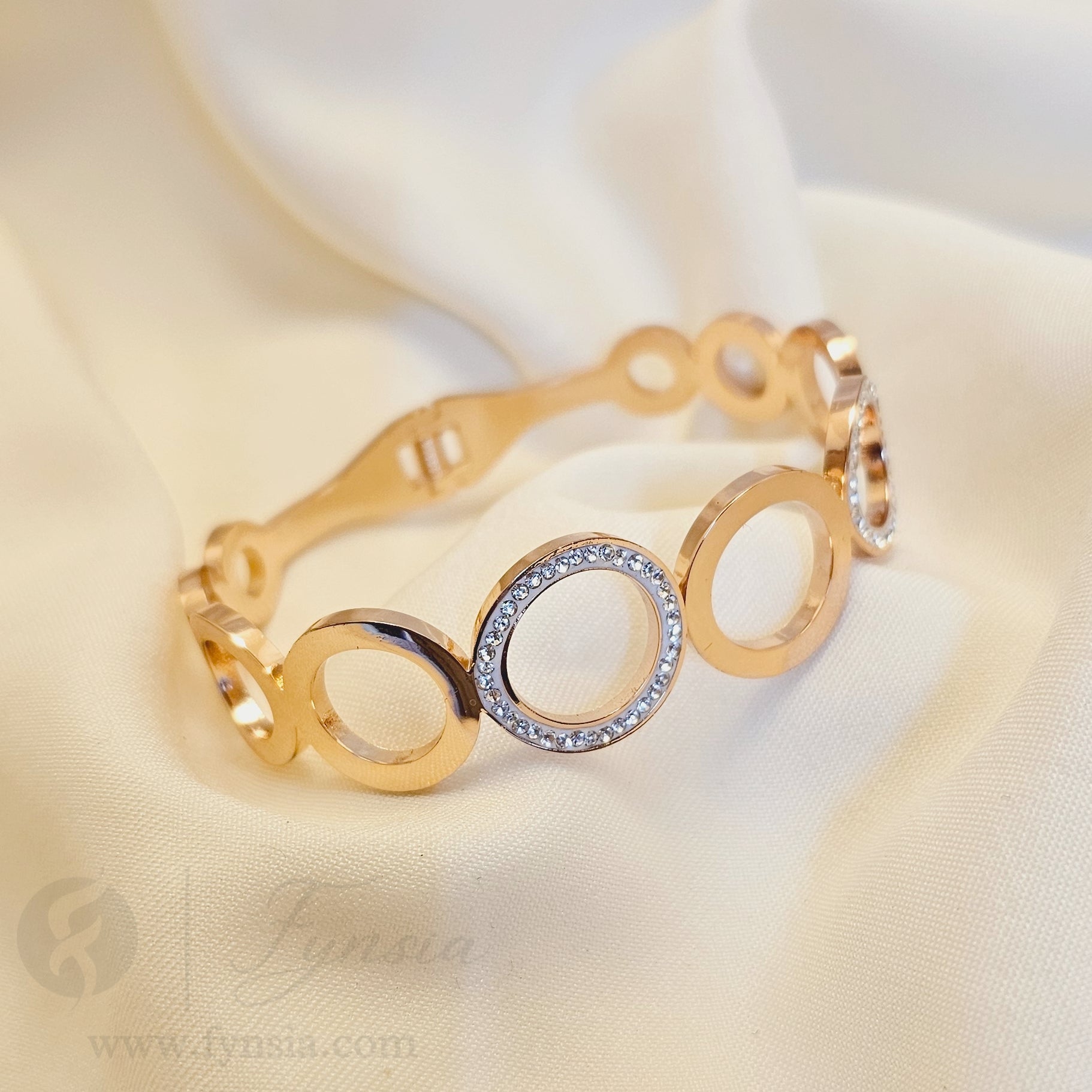 Sereen Rosegold Anti Tarnish Kada – Stainless Steel Bracelet | Fynsia